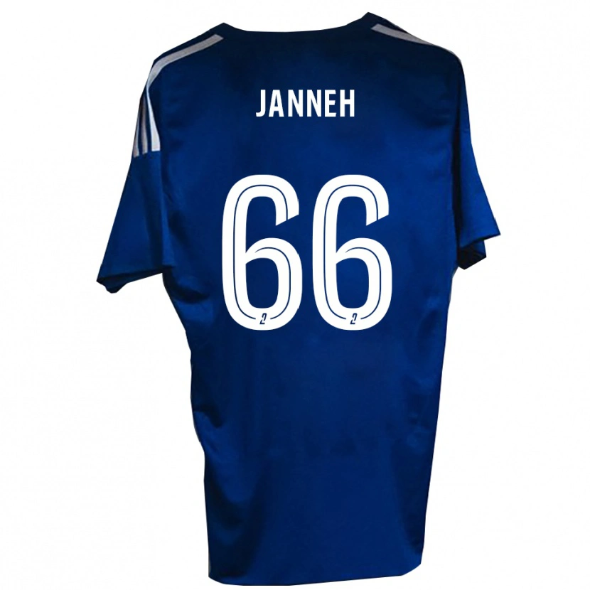 Danxen Hombre Camiseta Jocelyn Janneh #66 Azul Blanco 1ª Equipación 2025/26 La Camisa