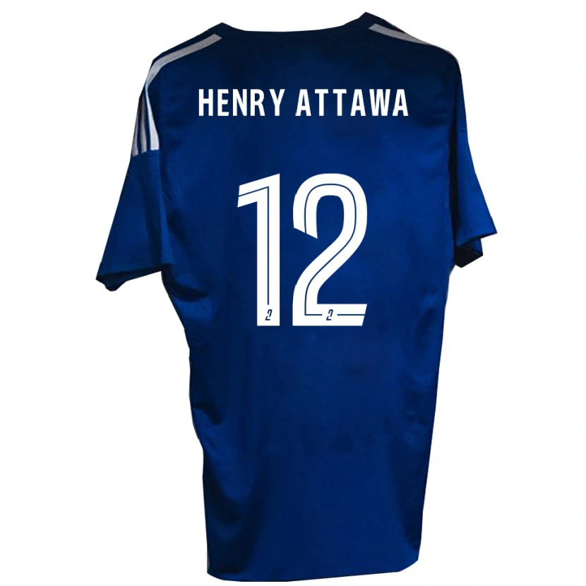 Danxen Hombre Camiseta Yoel Henry Attawa #12 Azul Blanco 1ª Equipación 2025/26 La Camisa