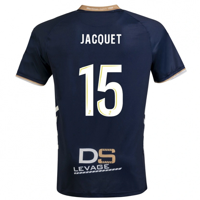 Danxen Hombre Camiseta Nils Jacquet #15 Azul Marino Oro 1ª Equipación 2025/26 La Camisa