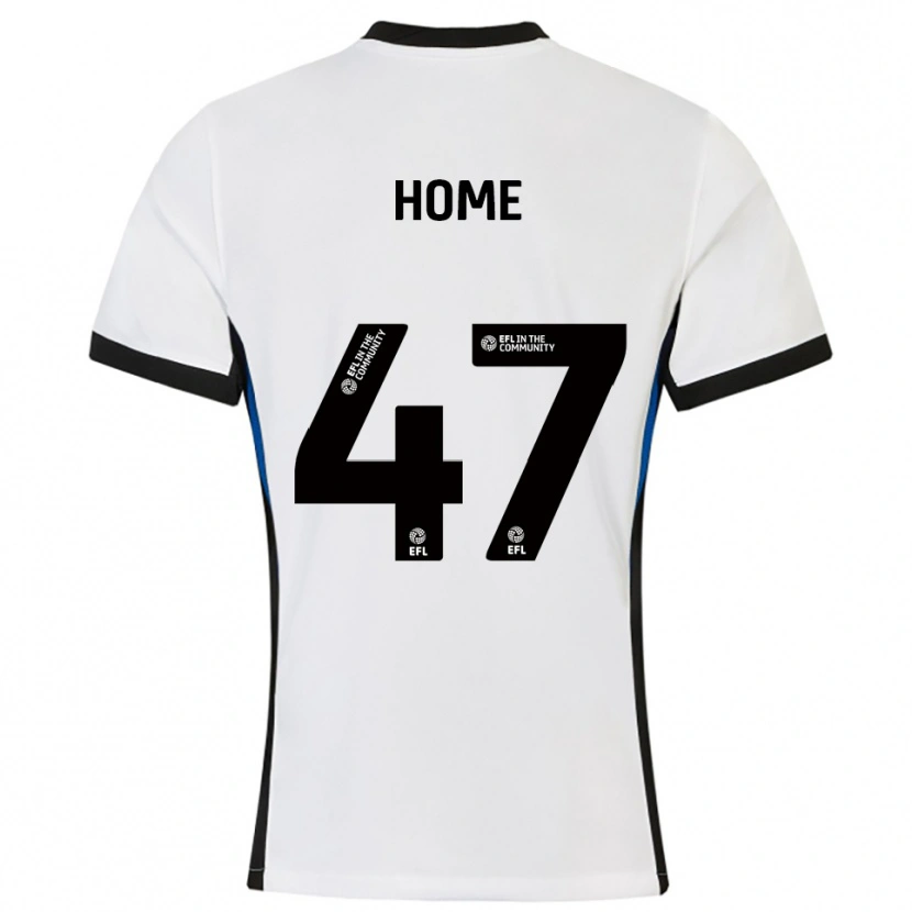 Danxen Hombre Camiseta Josh Home #47 Blanco Azul 2ª Equipación 2025/26 La Camisa