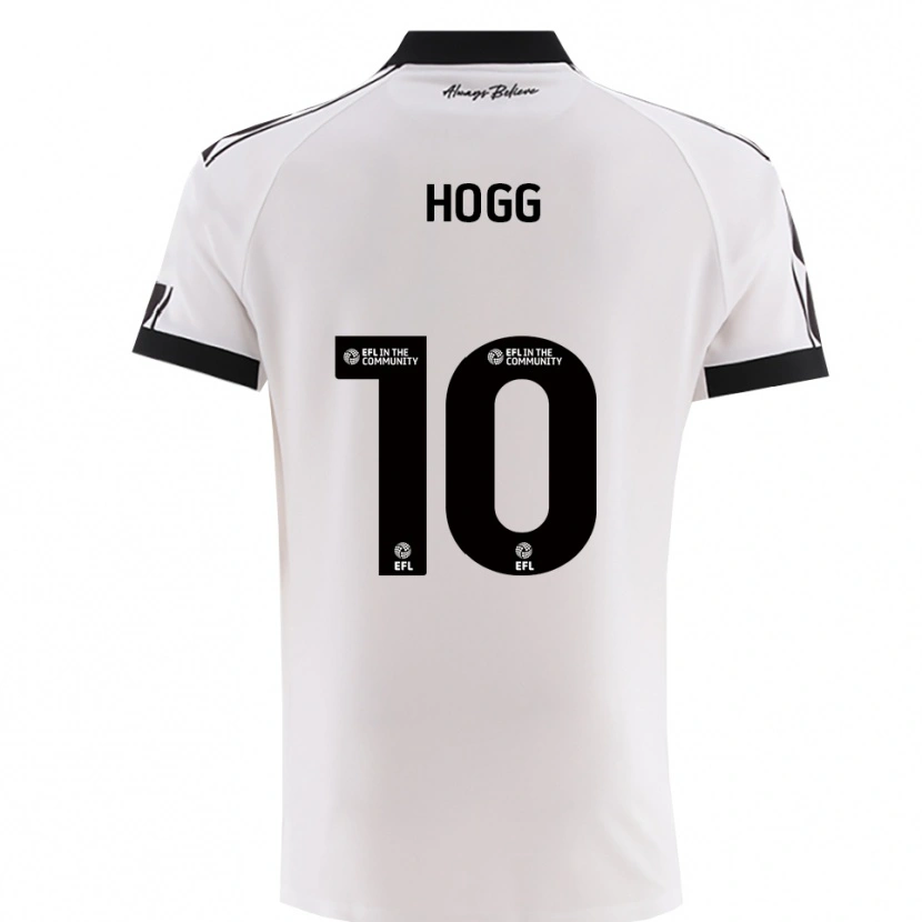 Danxen Hombre Camiseta Harry Hogg #10 Blanco Negro 2ª Equipación 2025/26 La Camisa