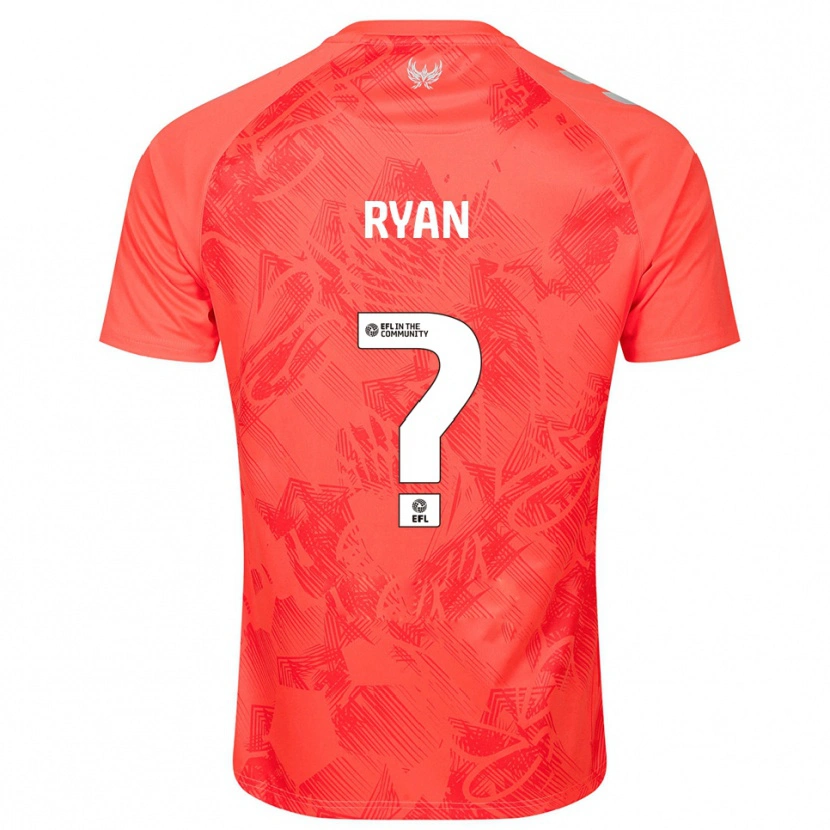 Danxen Hombre Camiseta Kain Ryan #0 Naranja Blanco 2ª Equipación 2025/26 La Camisa