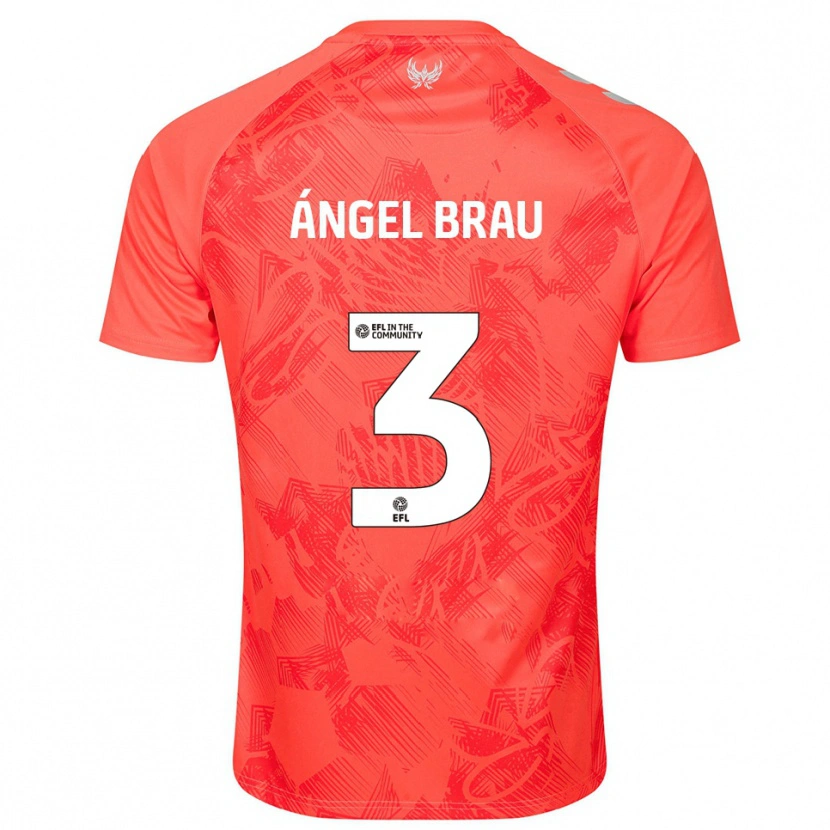Danxen Hombre Camiseta Miguel Ángel Brau #3 Naranja Blanco 2ª Equipación 2025/26 La Camisa