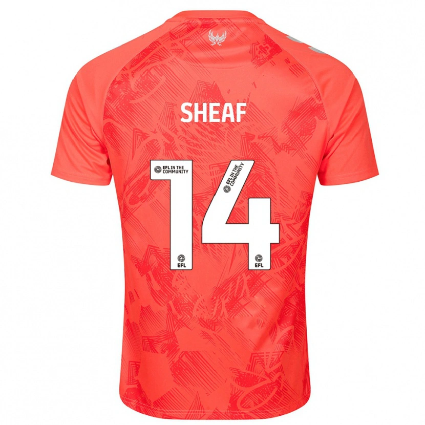 Danxen Hombre Camiseta Ben Sheaf #14 Naranja Blanco 2ª Equipación 2025/26 La Camisa