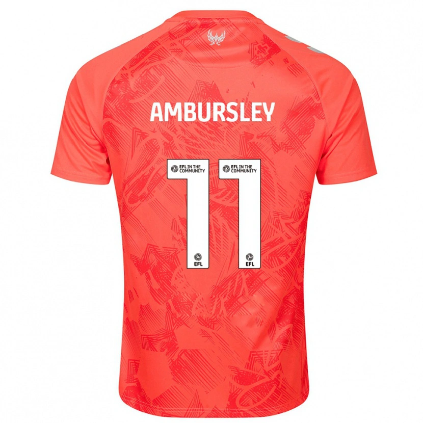 Danxen Hombre Camiseta Conrad Ambursley #11 Naranja Blanco 2ª Equipación 2025/26 La Camisa