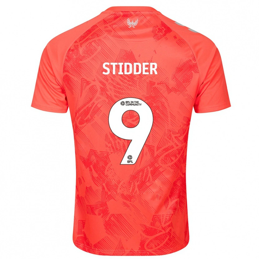Danxen Hombre Camiseta Joshua Stidder #9 Naranja Blanco 2ª Equipación 2025/26 La Camisa