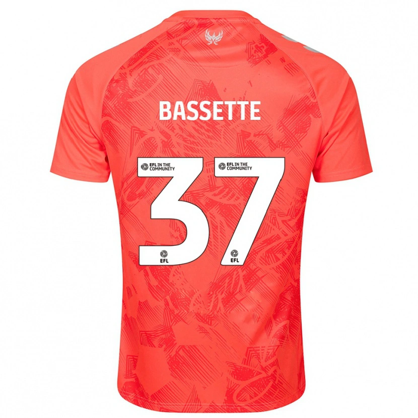 Danxen Hombre Camiseta Norman Bassette #37 Naranja Blanco 2ª Equipación 2025/26 La Camisa