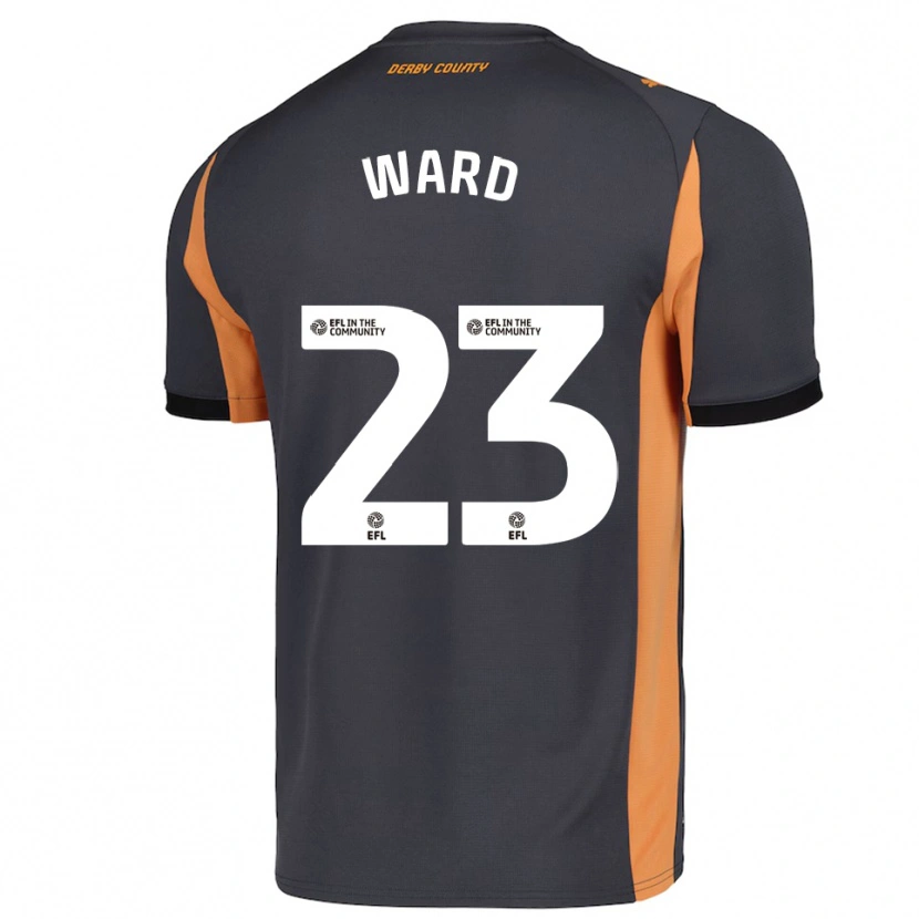 Danxen Hombre Camiseta Joe Ward #23 Gris Naranja Negro 2ª Equipación 2025/26 La Camisa