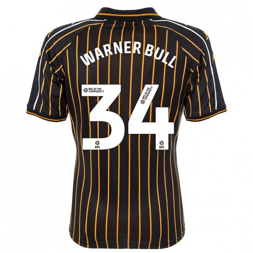 Danxen Hombre Camiseta Lucy Warner-Bull #34 Blanco Negro 2ª Equipación 2025/26 La Camisa