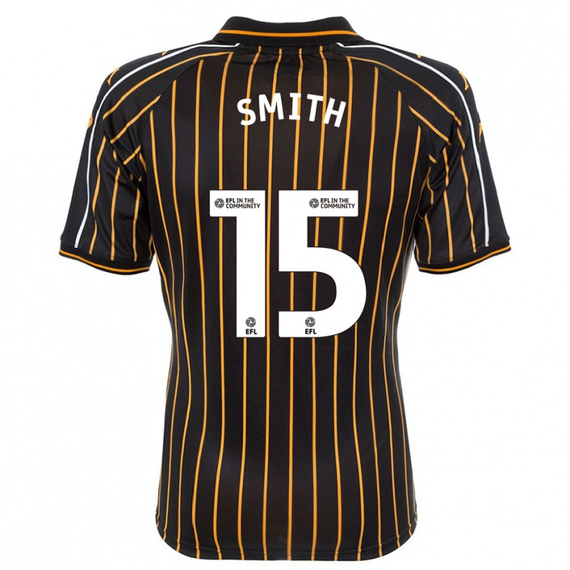 Danxen Hombre Camiseta Suey Smith #15 Blanco Negro 2ª Equipación 2025/26 La Camisa