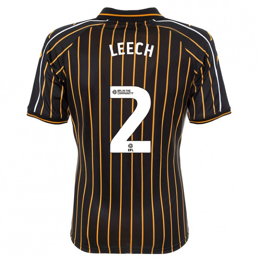Danxen Hombre Camiseta Rory Leech #2 Blanco Negro 2ª Equipación 2025/26 La Camisa