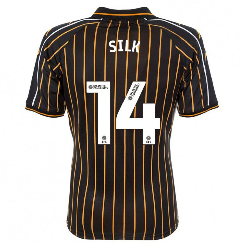 Danxen Hombre Camiseta Reuben Silk #14 Blanco Negro 2ª Equipación 2025/26 La Camisa