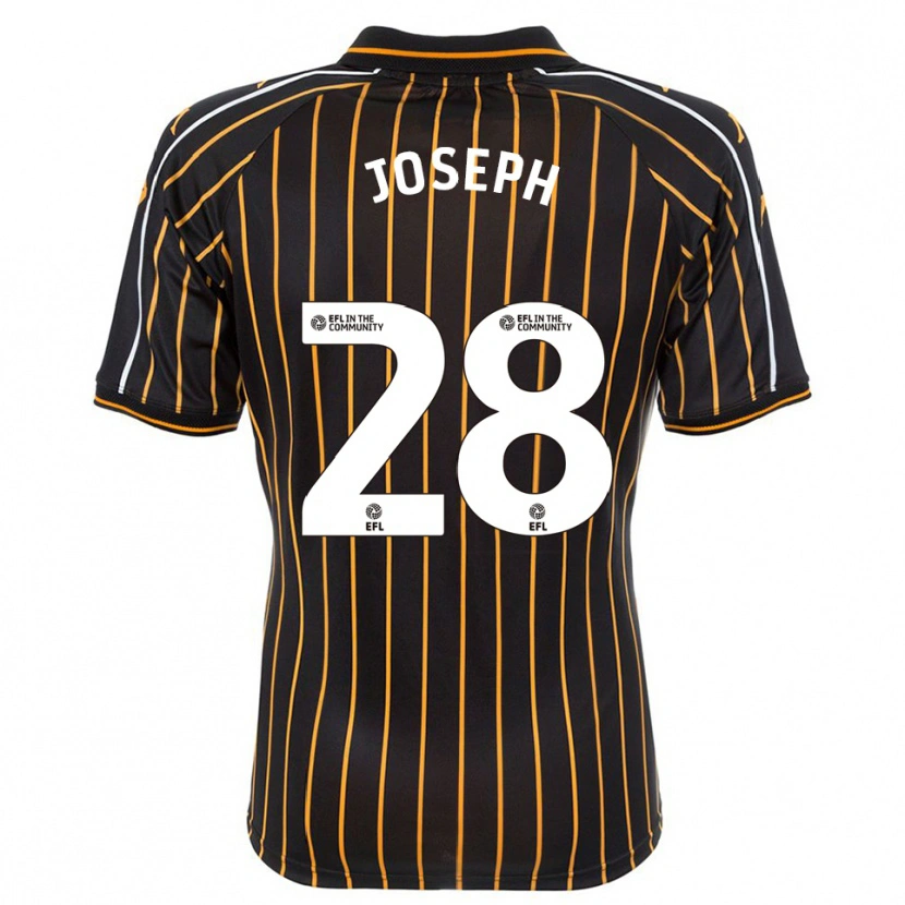 Danxen Hombre Camiseta Kyle Joseph #28 Blanco Negro 2ª Equipación 2025/26 La Camisa