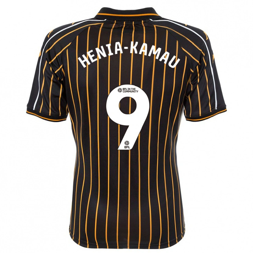 Danxen Hombre Camiseta Sammy Henia-Kamau #9 Blanco Negro 2ª Equipación 2025/26 La Camisa