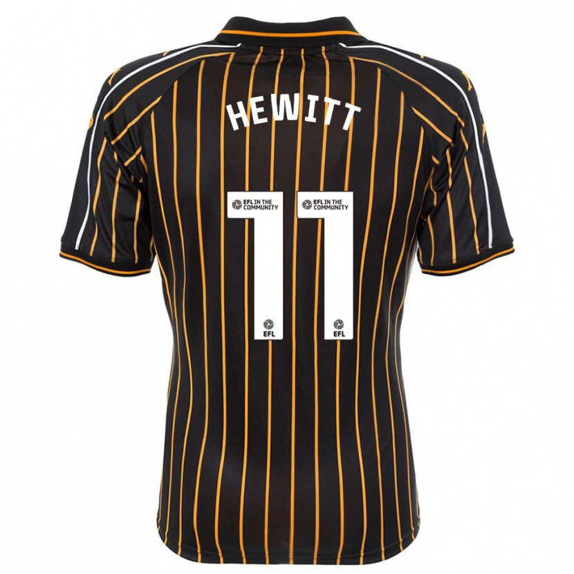 Danxen Hombre Camiseta Stan Hewitt #11 Blanco Negro 2ª Equipación 2025/26 La Camisa