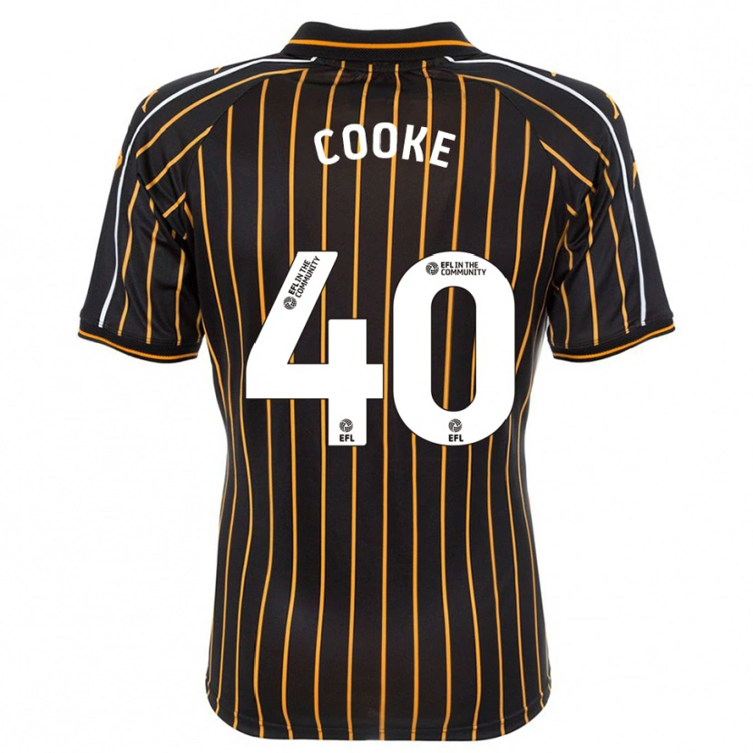 Danxen Hombre Camiseta Megan Cooke #40 Blanco Negro 2ª Equipación 2025/26 La Camisa