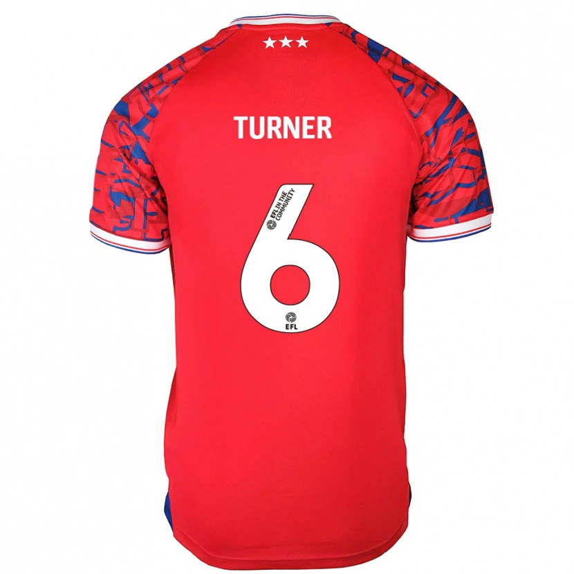 Danxen Hombre Camiseta Steven Turner #6 Rojo Azul 2ª Equipación 2025/26 La Camisa