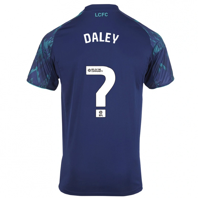 Danxen Hombre Camiseta Karl Daley #0 Azul Marino Verde Blanco 2ª Equipación 2025/26 La Camisa