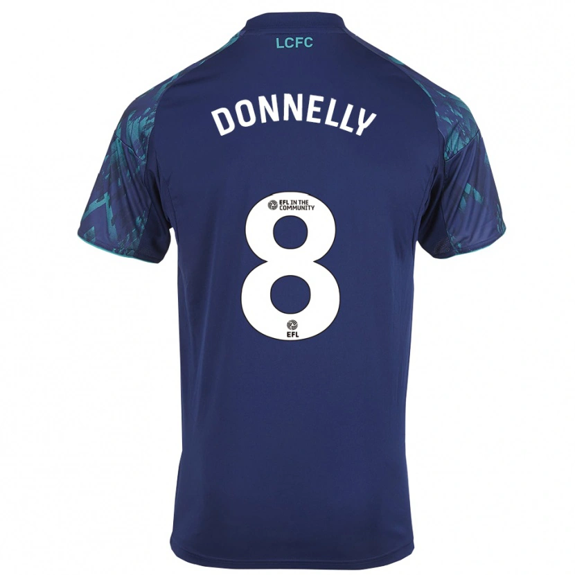 Danxen Hombre Camiseta Ryan Donnelly #8 Azul Marino Verde Blanco 2ª Equipación 2025/26 La Camisa