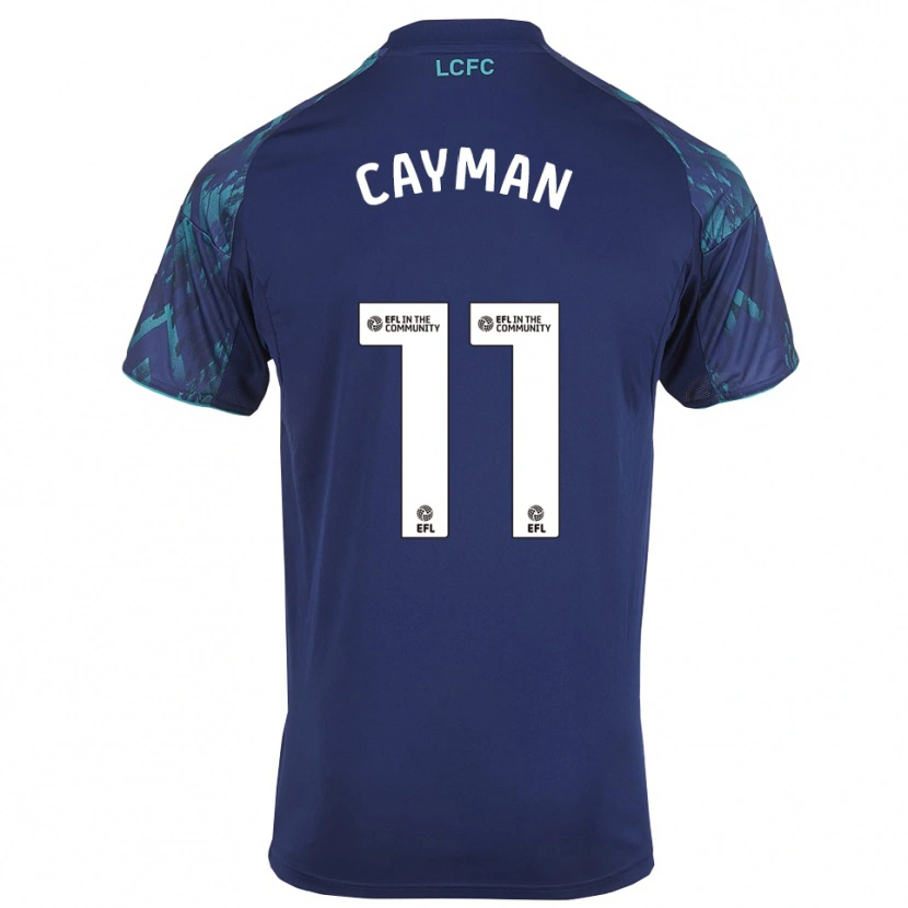 Danxen Hombre Camiseta Janice Cayman #11 Azul Marino Verde Blanco 2ª Equipación 2025/26 La Camisa