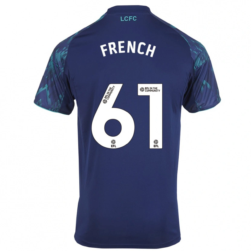 Danxen Hombre Camiseta Harry French #61 Azul Marino Verde Blanco 2ª Equipación 2025/26 La Camisa