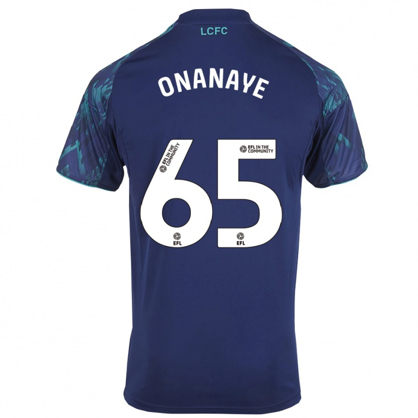 Danxen Hombre Camiseta Toby Onanaye #65 Azul Marino Verde Blanco 2ª Equipación 2025/26 La Camisa
