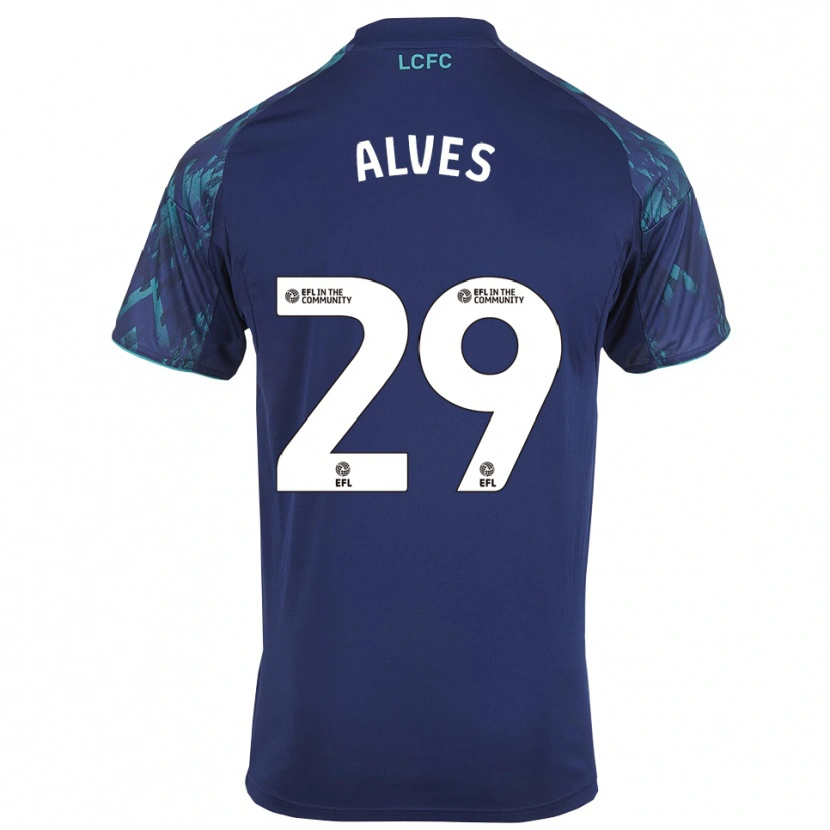 Danxen Hombre Camiseta Will Alves #29 Azul Marino Verde Blanco 2ª Equipación 2025/26 La Camisa