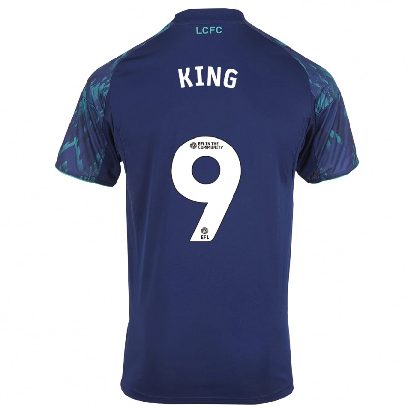 Danxen Hombre Camiseta Josh King #9 Azul Marino Verde Blanco 2ª Equipación 2025/26 La Camisa