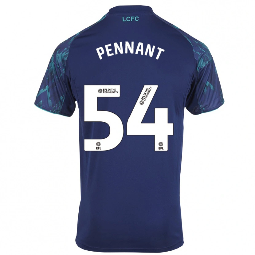 Danxen Hombre Camiseta Kian Pennant #54 Azul Marino Verde Blanco 2ª Equipación 2025/26 La Camisa