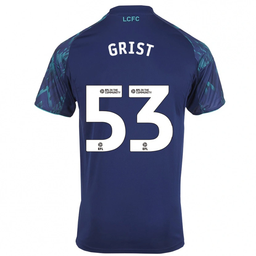 Danxen Hombre Camiseta Ben Grist #53 Azul Marino Verde Blanco 2ª Equipación 2025/26 La Camisa
