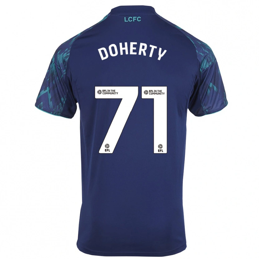 Danxen Hombre Camiseta Arlo Doherty #71 Azul Marino Verde Blanco 2ª Equipación 2025/26 La Camisa