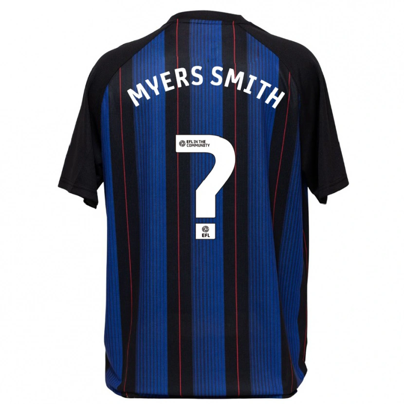 Danxen Hombre Camiseta Alfie Myers-Smith #0 Azul Negro 2ª Equipación 2025/26 La Camisa
