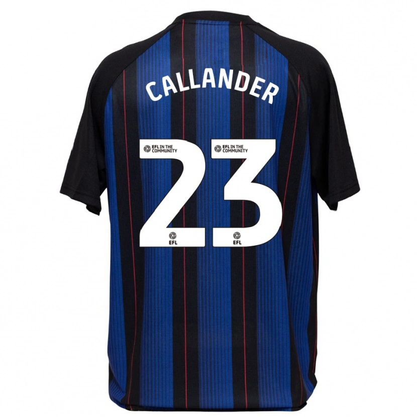 Danxen Hombre Camiseta Chelsea Callander #23 Azul Negro 2ª Equipación 2025/26 La Camisa