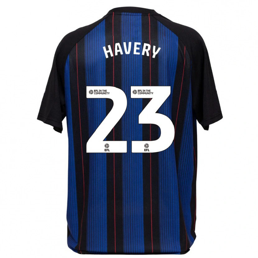 Danxen Hombre Camiseta Nicole Havery #23 Azul Negro 2ª Equipación 2025/26 La Camisa