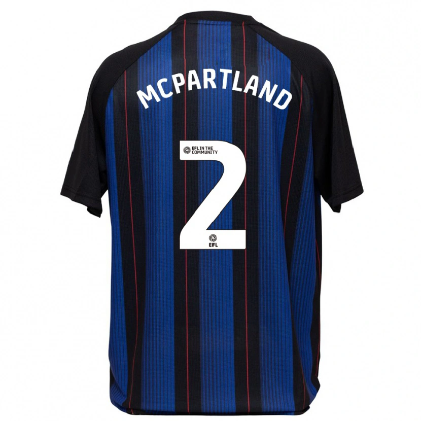 Danxen Hombre Camiseta Will Mcpartland #2 Azul Negro 2ª Equipación 2025/26 La Camisa