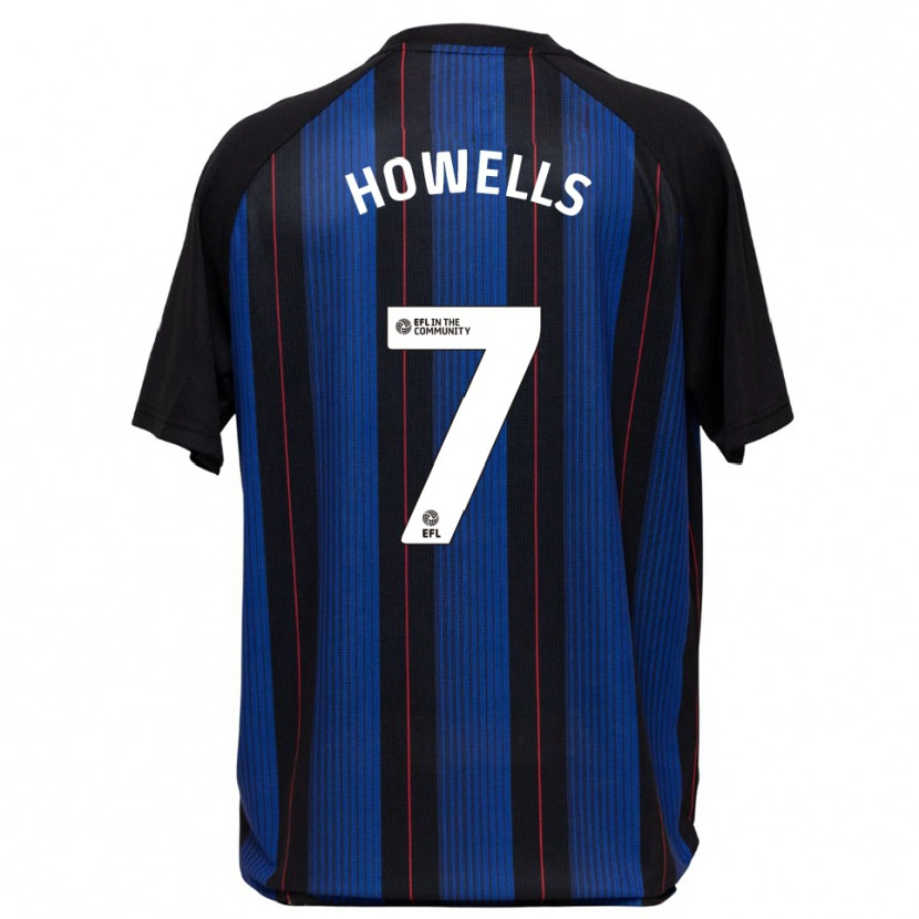Danxen Hombre Camiseta Max Howells #7 Azul Negro 2ª Equipación 2025/26 La Camisa