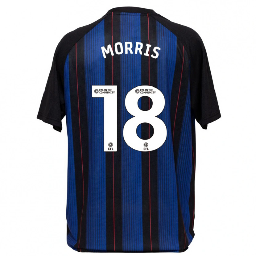 Danxen Hombre Camiseta Aidan Morris #18 Azul Negro 2ª Equipación 2025/26 La Camisa