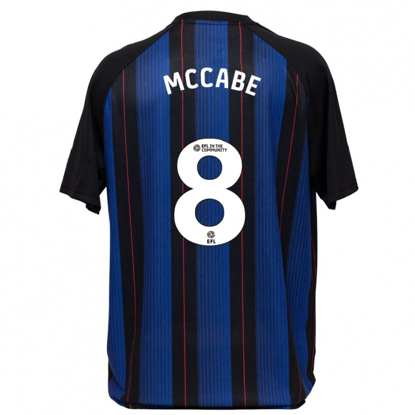 Danxen Hombre Camiseta Iain Mccabe #8 Azul Negro 2ª Equipación 2025/26 La Camisa