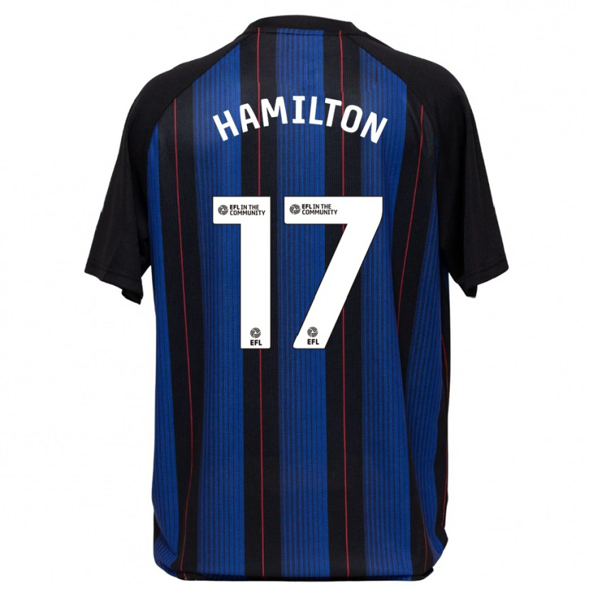 Danxen Hombre Camiseta Micah Hamilton #17 Azul Negro 2ª Equipación 2025/26 La Camisa