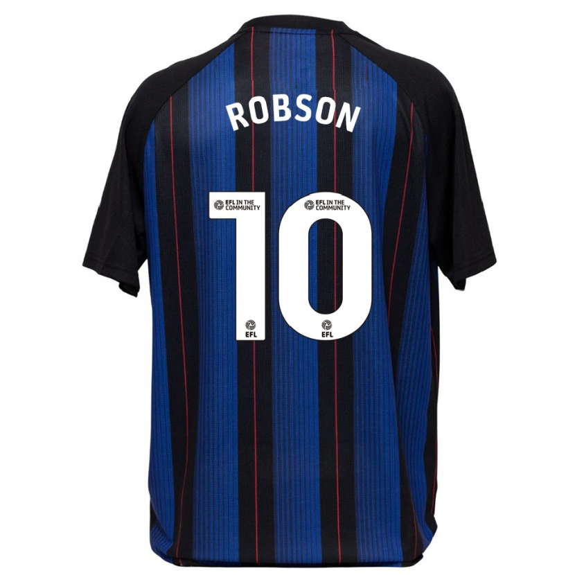 Danxen Hombre Camiseta Lauren Robson #10 Azul Negro 2ª Equipación 2025/26 La Camisa