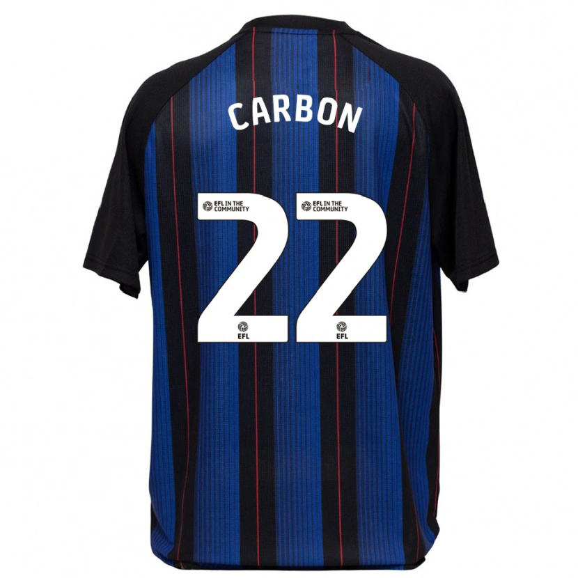 Danxen Hombre Camiseta Jayden Carbon #22 Azul Negro 2ª Equipación 2025/26 La Camisa