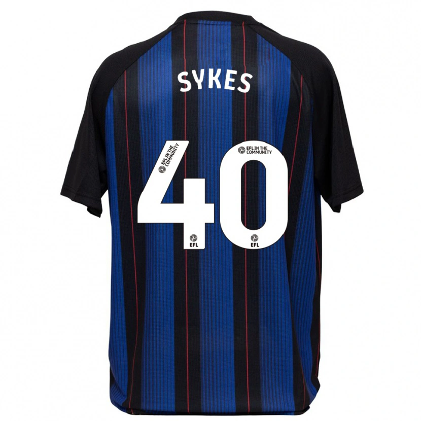 Danxen Hombre Camiseta Cain Sykes #40 Azul Negro 2ª Equipación 2025/26 La Camisa