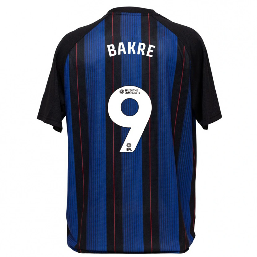 Danxen Hombre Camiseta Hazeem Bakre #9 Azul Negro 2ª Equipación 2025/26 La Camisa