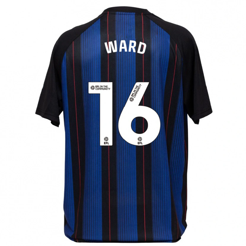 Danxen Hombre Camiseta Francesca Ward #16 Azul Negro 2ª Equipación 2025/26 La Camisa