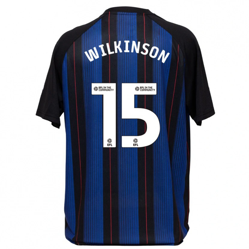 Danxen Hombre Camiseta Sharna Wilkinson #15 Azul Negro 2ª Equipación 2025/26 La Camisa