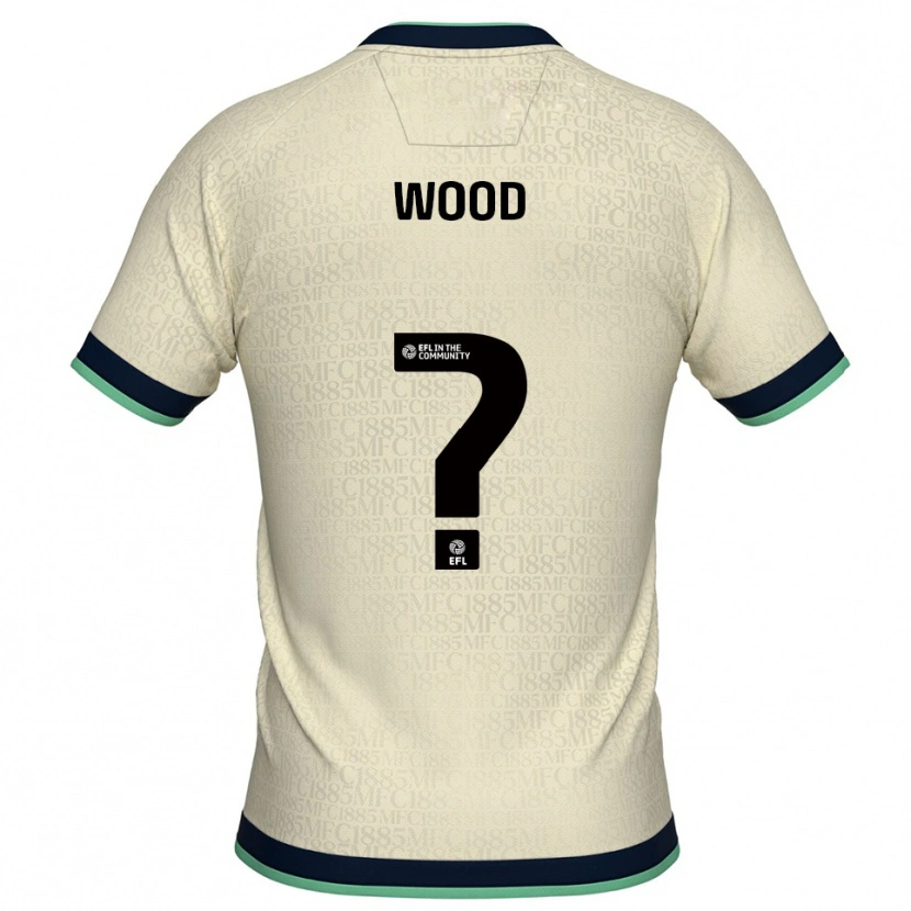 Danxen Hombre Camiseta Alice Wood #0 Champán Azul Marino 2ª Equipación 2025/26 La Camisa
