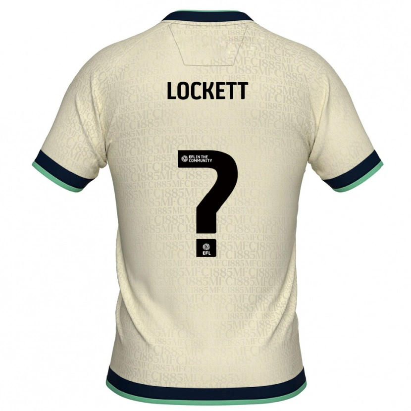 Danxen Hombre Camiseta Mia Lockett #0 Champán Azul Marino 2ª Equipación 2025/26 La Camisa
