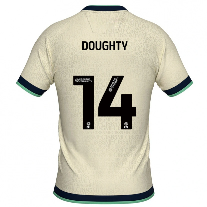 Danxen Hombre Camiseta Alfie Doughty #14 Champán Azul Marino 2ª Equipación 2025/26 La Camisa