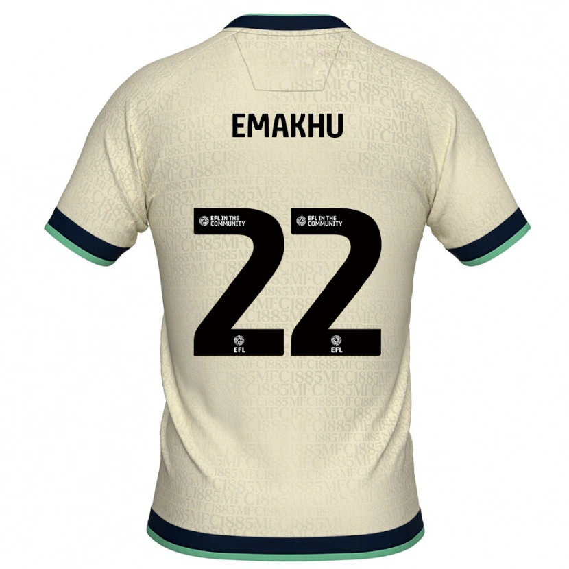 Danxen Hombre Camiseta Aidomo Emakhu #22 Champán Azul Marino 2ª Equipación 2025/26 La Camisa