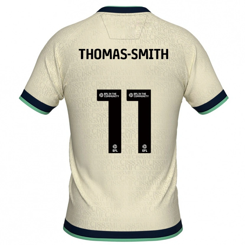 Danxen Hombre Camiseta Jaydon Thomas-Smith #11 Champán Azul Marino 2ª Equipación 2025/26 La Camisa